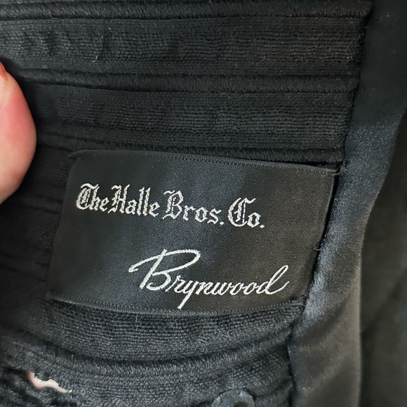 Vintage Union Black Double-Breasted Coat with real Fur Collar Medium - Picture 8 of 8